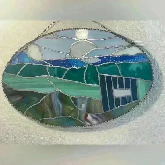 "Beautiful  Horse Play" Stained Glass Window Panel - Picture 13 of 14